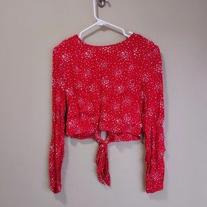 NWOT Long-Sleeved Open Back Shirt